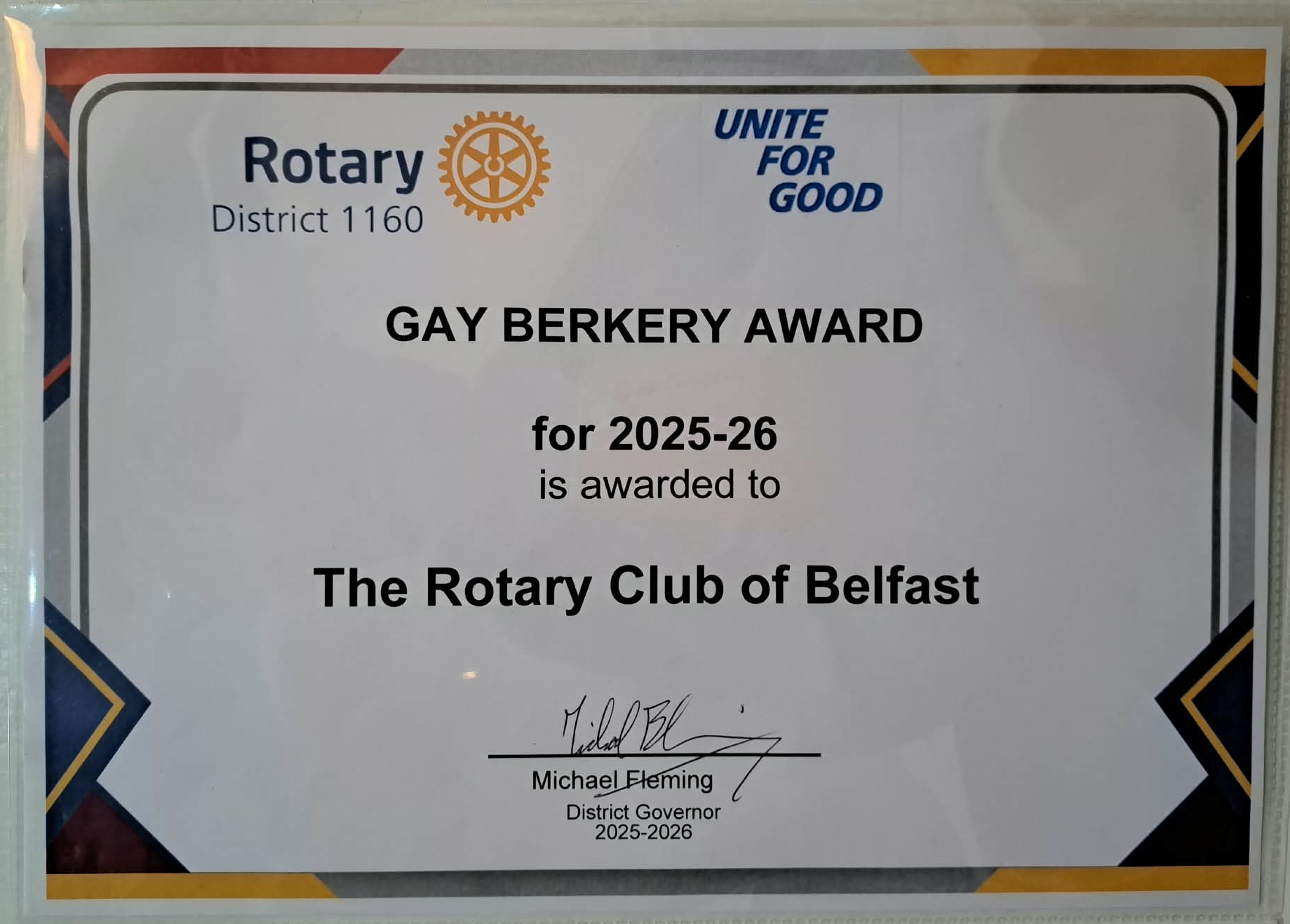 District Award 262